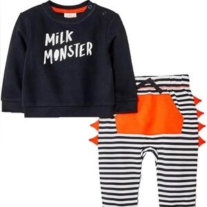 Halloween Cat & Jack sweatsuit size 12 months